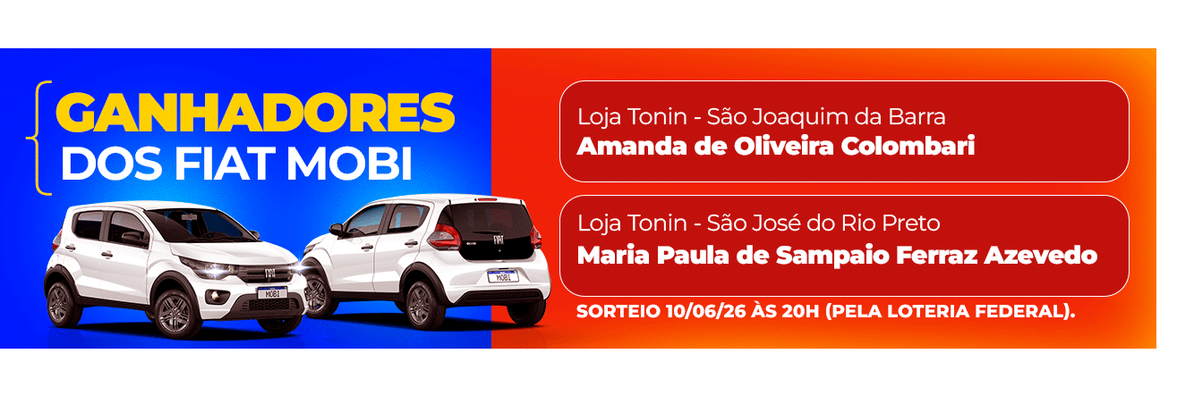 Ganhadores da campanha Festa Premiada Tonin